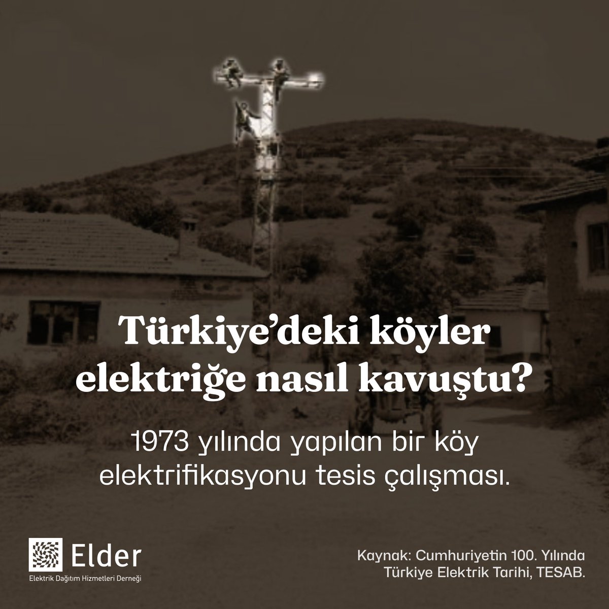 ⚡️Türkiye’de köylere elektrik götürme fikri 1954 yılında Elektrik İşleri Etüt İdaresi’nin köy elektrifikasyonu etütlerine başlamasıyla doğdu. Ancak ilk somut adımlar 1958’de Etibank bünyesinde Köy Elektrifikasyonu Başmühendisliği'nin kurulmasıyla atıldı. İlk deneme çalışmaları
