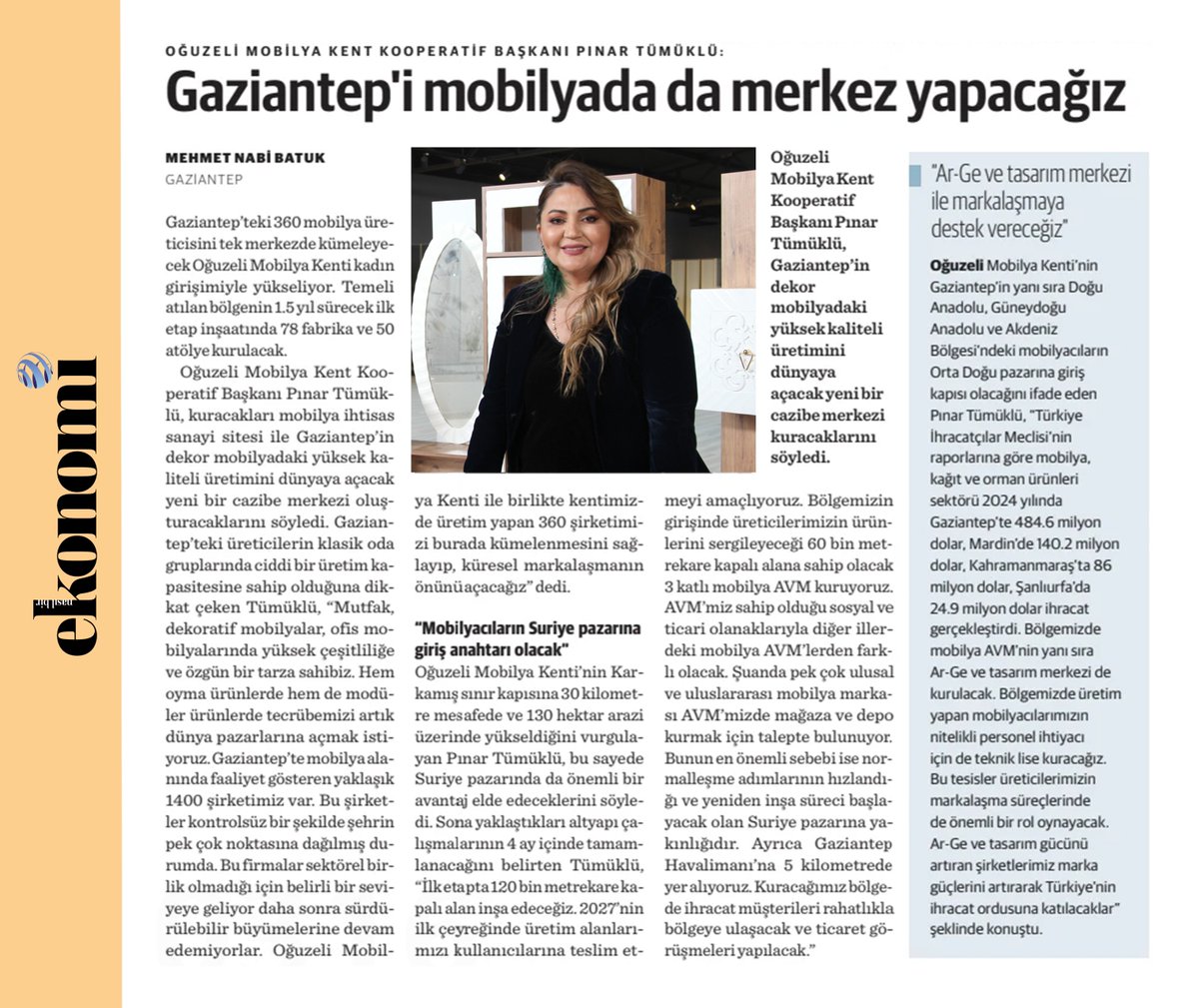 Ekonomi GAP (@ekonomigap) on Twitter photo Gaziantep'i mobilyada da merkez yapacağız
<a href="/p_tumuklu/">PINAR TÜMÜKLÜ</a>
#OğuzeliMobilyaKenti
#kadıngirişimciliği #mobilya #sanayisitesi #üretimalanı #ihtisaslaşma #arge #tasarımmerkezi #mobilyaavm #sürdürülebilirlik #kümelenme Gaziantep'i mobilyada da merkez yapacağız
<a href="/p_tumuklu/">PINAR TÜMÜKLÜ</a>
#OğuzeliMobilyaKenti
#kadıngirişimciliği #mobilya #sanayisitesi #üretimalanı #ihtisaslaşma #arge #tasarımmerkezi #mobilyaavm #sürdürülebilirlik #kümelenme