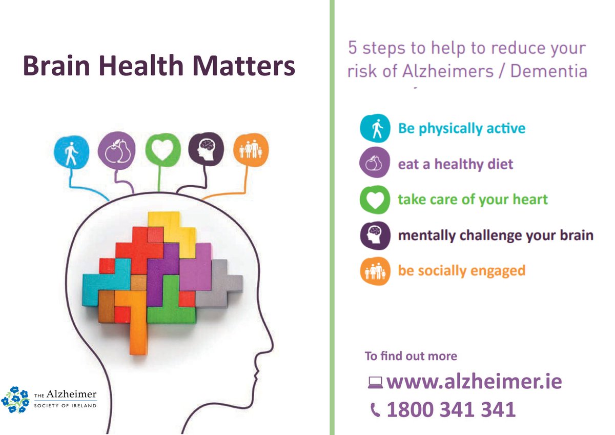The Alzheimer Society of Ireland (@alzheimersocirl) on Twitter photo It’s #BrainAwarenessWeek2025! 🧠You cannot cure Alzheimer’s disease but growing scientific evidence shows that keeping your brain, body, and heart healthy can reduce your risk of developing it and other types of dementia. Learn more at ow.ly/6o7550VcUNv <a href="/dementia_office/">National Dementia Services</a> It’s #BrainAwarenessWeek2025! 🧠You cannot cure Alzheimer’s disease but growing scientific evidence shows that keeping your brain, body, and heart healthy can reduce your risk of developing it and other types of dementia. Learn more at ow.ly/6o7550VcUNv <a href="/dementia_office/">National Dementia Services</a>