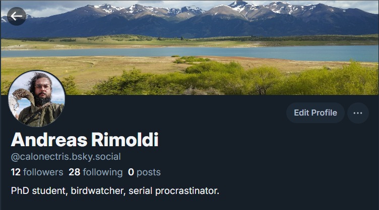 As many other, I've migrated to bluesky. If by chance you're following me, please consider moving from this hellscape. 
Eventually I'll also post something there, so you can follow me for bird related stuff!