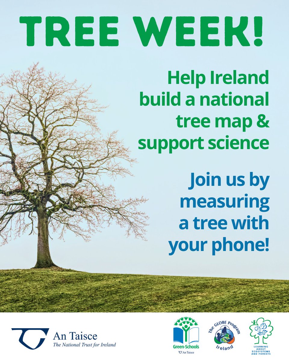 Measure a tree on your phone!

This data helps us learn more about ecosystem resilience, create a national tree map &amp; estimate carbon storage

✅ Download NASA’s GLOBE Observer App on your phone
✅ Make a free account
✅ Choose 'TREES' in App

antaisce.org/news/tree-week…

#TreeWeek