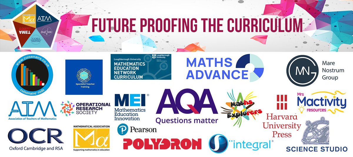 The Mathematical Association (@mathematical_a) on Twitter photo 5 Weeks to go! There's still time to book you place to attend 'Future Proofing The Curriculum' annual conference between 14-16th April. Book your place and find out more about our sponsors & exhibitors: buff.ly/rIxwSZ2
<a href="/ATMMathematics/">Teachers of Maths</a>
<a href="/AmetiteC/">AMET</a>
<a href="/NAMA_UK/">NAMA</a>
<a href="/NanamicCio/">NANAMIC CIO</a> 5 Weeks to go! There's still time to book you place to attend 'Future Proofing The Curriculum' annual conference between 14-16th April. Book your place and find out more about our sponsors & exhibitors: buff.ly/rIxwSZ2
<a href="/ATMMathematics/">Teachers of Maths</a>
<a href="/AmetiteC/">AMET</a>
<a href="/NAMA_UK/">NAMA</a>
<a href="/NanamicCio/">NANAMIC CIO</a>