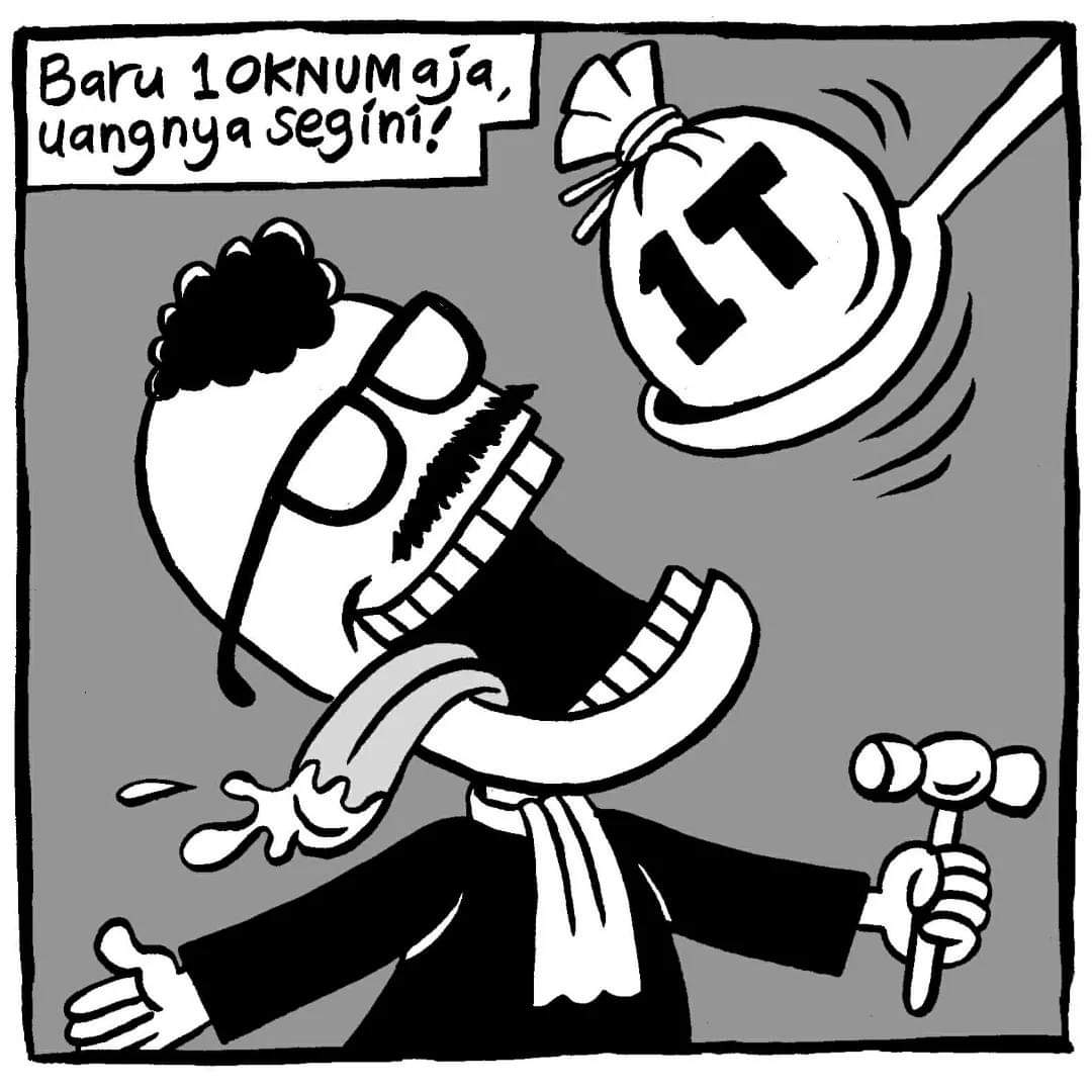 Di negeri ini Korupsi begitu menjanjikan dan Idaman para pejabat koruptor, kalok ketahuan tinggal balikin saja, kalok nggak ketauhan, ya aman!!

Lanjutkan terus ambil uang rakyat mumpung sekarang ada kesempatan😅

#IndonesiaGelap 
Yupi Chop Chop