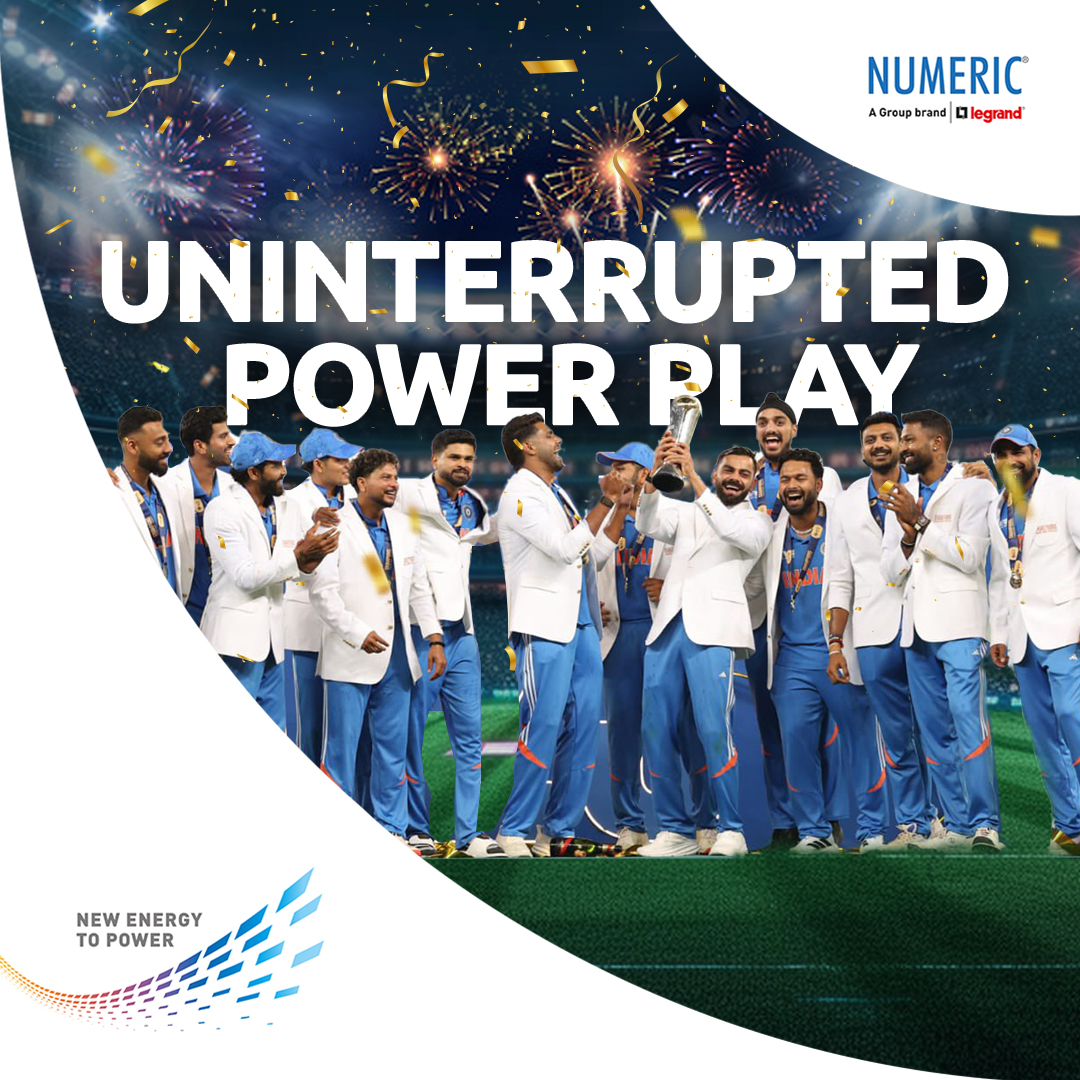 UpsNumeric's tweet image. No blackouts, just knockouts! 🔥💪

A game powered by resilience, charged with determination, and delivered with precision 🏆🇮🇳 Here&apos;s to a victory that was nothing short of electrifying! ⚡🏏

#NumericUPS #AddingNewEnergyToPower #CricketFinal #VictoryModeOn #ODIChampions…