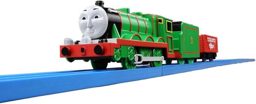 Hariward216's tweet image. The 2012 Trackmaster Henry is better than the current Plarail Henry.