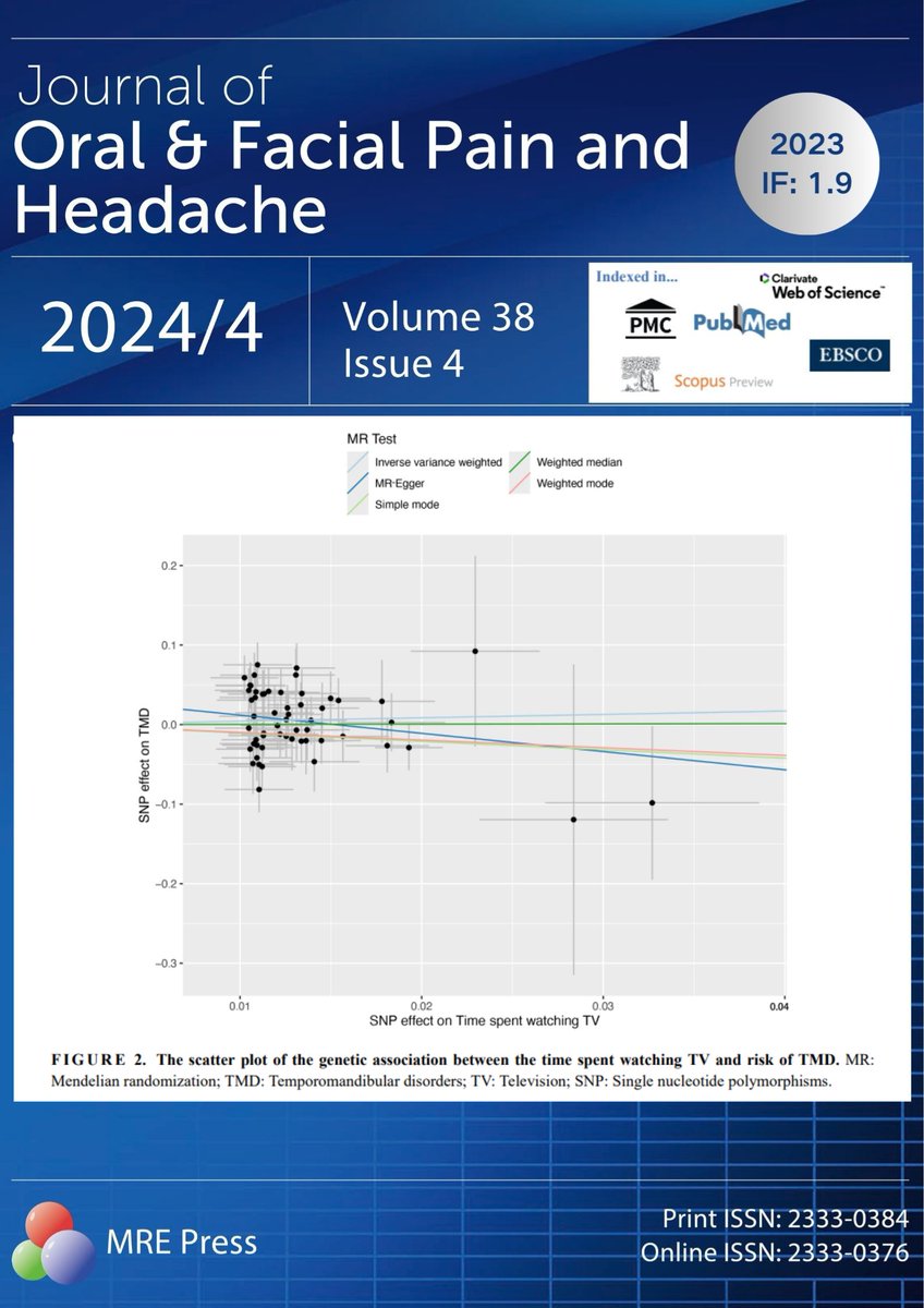 OFPH_1987's tweet image. Study in J Oral Facial Pain Headache: Long drives linked to higher TMD risk (OR=2.797, p=0.024), unlike TV or computer use. Drivers, check your jaw health! #TMD #SedentaryLife #HealthScience
🤳Read more: jofph.com/articles/10.22…