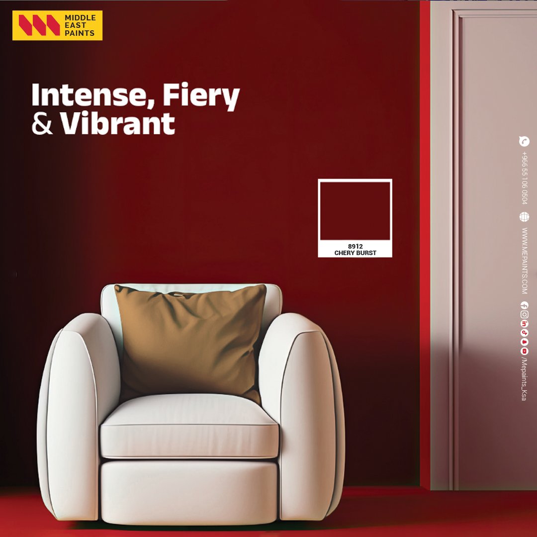 تشيري بيرست – تعبير جريء عن الشغف
أطلق العنان لقوة اللون مع تشيري بيرست، الدرجة العميقة من الأحمر الداكن من M20 التي تجسد العمق والأناقة والكثافة. هذا اللون الغني ينضح بالثقة، مما يجعله الخيار المثالي لأولئك الذين يسعون إلى تقديم تصريح جريء لكنه أنيق.
#Trending #trendingreels