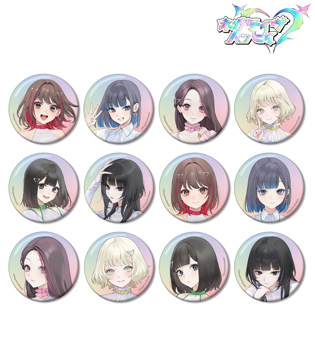 ネガティヴハッピィアクリルスタンド全6種セット ネガティヴハッピィ アヤセ アイドル衣装ver. BIGアクリル