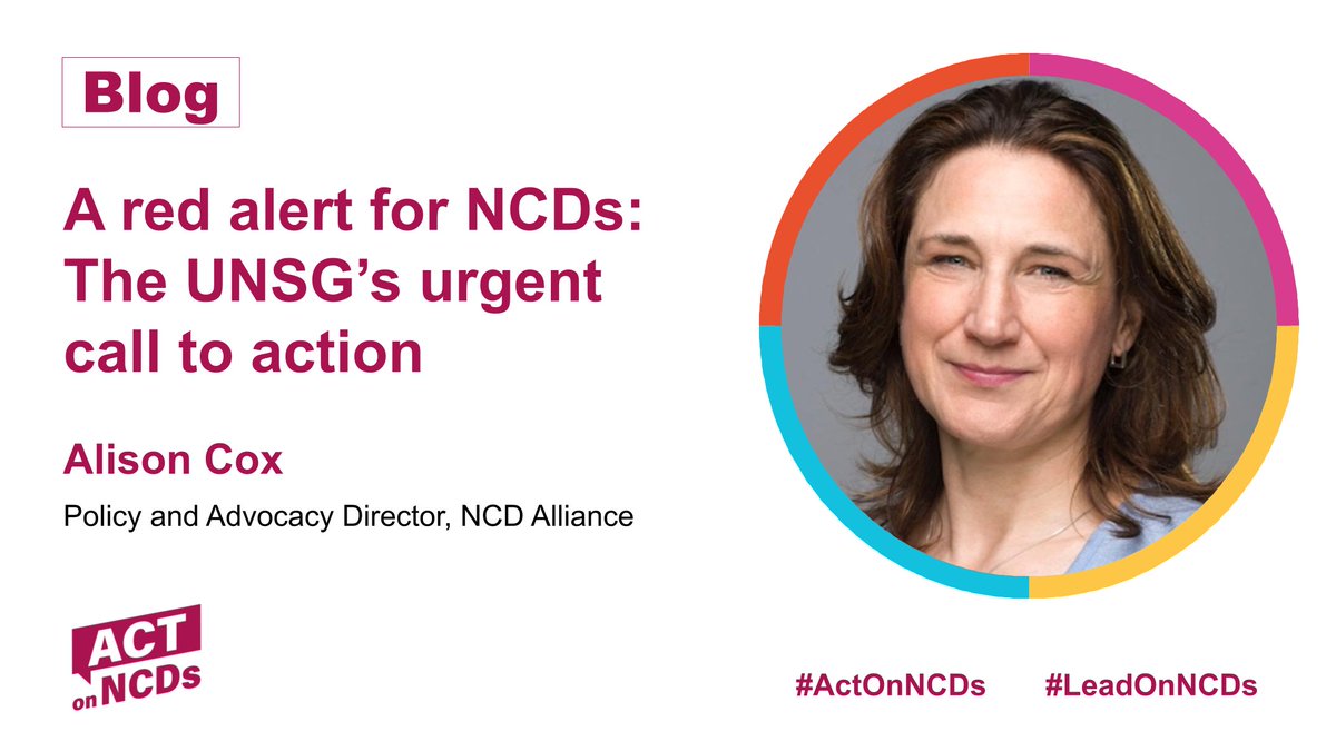 📚A new report from the UN Secretary-General urgently highlights the need to urgently #ActOnNCDs.

The report is the key document informing the upcoming #HLM on NCDs &amp; #MentalHealth

Read the analysis of the report by our Policy and Advocacy Director, Alison Cox