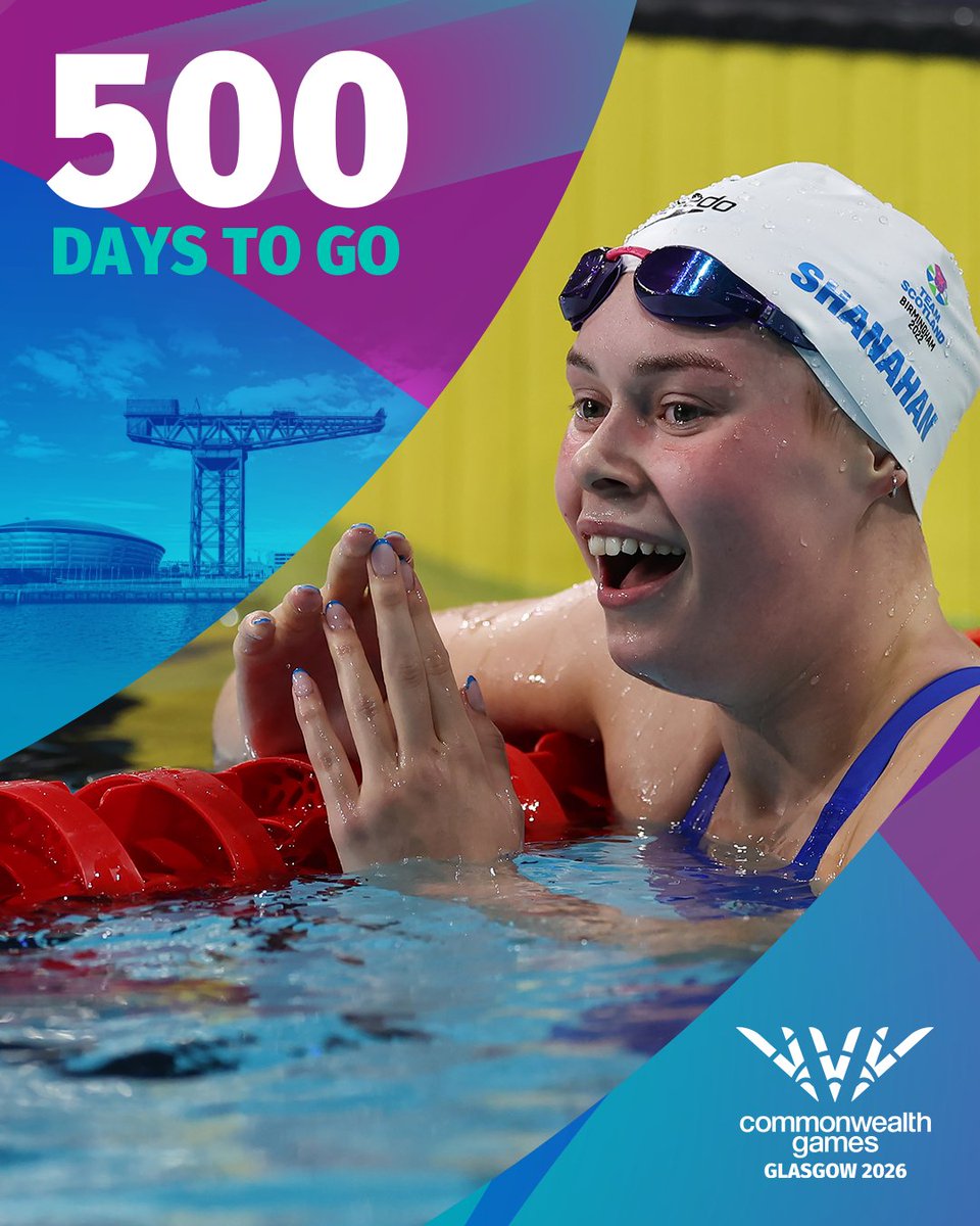 Team Scotland (@team_scotland) on Twitter photo Getting closer! Today marks 500 days until the Commonwealth Games comes to Glasgow 🏴
Team Scotland will be ready to shine🌟
#Glasgow2026 Getting closer! Today marks 500 days until the Commonwealth Games comes to Glasgow 🏴
Team Scotland will be ready to shine🌟
#Glasgow2026
