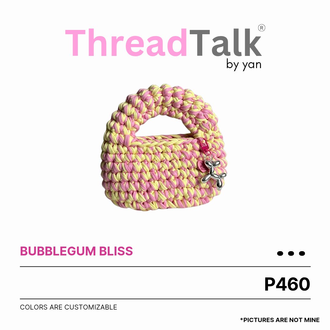 bahicats's tweet photo. Get ready to upgrade your style with our latest handmade crochet bags—crafted with love and made just for you! ✨🩷
✔️All designs are available (view pictures for details)
✔ Colors are customizable 🎨
✔ Pre-Order Available 🛍️
DM us to order!
(credit: pinterest, inspo!!) https://t.co/CeSYYuJOMe