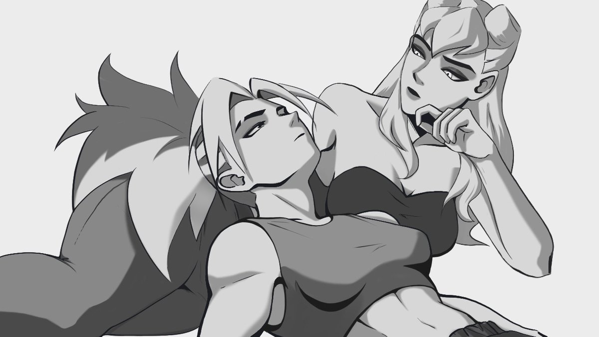 LonelyBeAlone's tweet image. I can't force myself to draw more often, but I'm trying really hard🥺
#akali #evelynn #akalynn #evekali