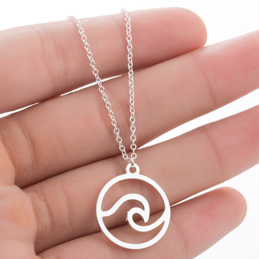 SeasonsChangel's tweet image. Catch the style wave with our Wave Pendant Necklace, just $11.43! Elevate your look effortlessly with this trendy accessory. Make a splash! 🌊✨💫 #Fashion #StyleWave #TrendyAccessories seasonschangeandmore.com/products/fashi…