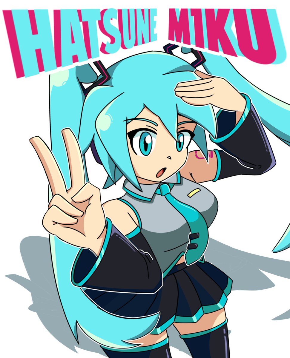 Callameflower's tweet image. Have a Miku for #MikuDay 🩵✨