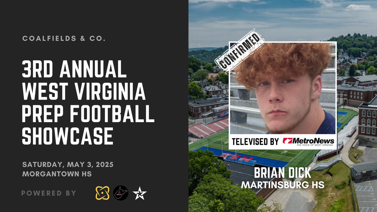 IN! The next Bulldog standout, Brian Dick, will be performing in Morgantown in two months! #wvprepfb