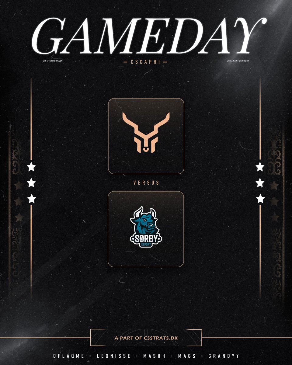 CsCapri (@cscapridk) on Twitter photo 🔫GAMEDAY🔫
CsCapri VS. <a href="/Sorby_Esport/">SØRBY ESPORT</a> og de 5 Chill Guys
🕜 - 20.00
🎙️ - Kampen sendes direkte af <a href="/JannikHellerup/">Jannik Hellerup</a>
<a href="/oFlaqme/">oFlaqme</a> <a href="/Mags667/">Magnus</a> <a href="/Leonisse_cs/">Leonisse</a> <a href="/MasHHcs/">Mads</a> @Granberg123 🔫GAMEDAY🔫
CsCapri VS. <a href="/Sorby_Esport/">SØRBY ESPORT</a> og de 5 Chill Guys
🕜 - 20.00
🎙️ - Kampen sendes direkte af <a href="/JannikHellerup/">Jannik Hellerup</a>
<a href="/oFlaqme/">oFlaqme</a> <a href="/Mags667/">Magnus</a> <a href="/Leonisse_cs/">Leonisse</a> <a href="/MasHHcs/">Mads</a> @Granberg123