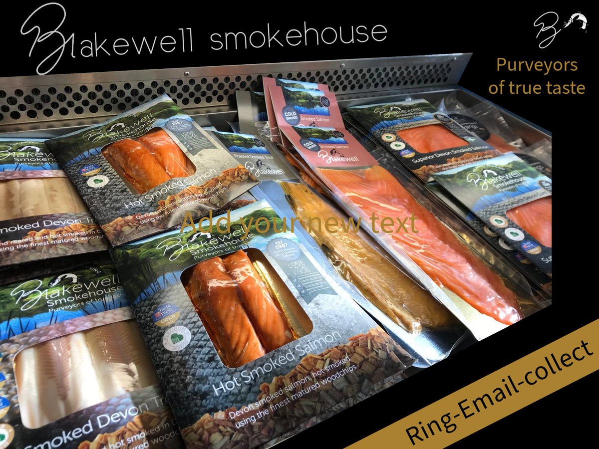 Blakewell Smokehouse & Fishery (@blakewellfish) on Twitter photo If you place an order & arrange collection of our Blakewell Smokehouse products you can then collect them from our shop, this service is normally available Monday to Friday 10am to 4pm
Please either email john@blakewell.co.uk or phone him on 07768 377446
#hotsmokeddevontrout If you place an order & arrange collection of our Blakewell Smokehouse products you can then collect them from our shop, this service is normally available Monday to Friday 10am to 4pm
Please either email john@blakewell.co.uk or phone him on 07768 377446
#hotsmokeddevontrout