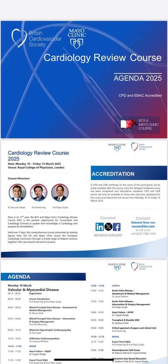 MFT Cardiologist <a href="/lauradobson/">laura dobson</a> speaking at the <a href="/BritishCardioSo/">British Cardiovascular Society</a> <a href="/MayoClinic/">Mayo Clinic</a> Cardiology Review Course today. Fantastic to be amongst such fabulous faculty.
