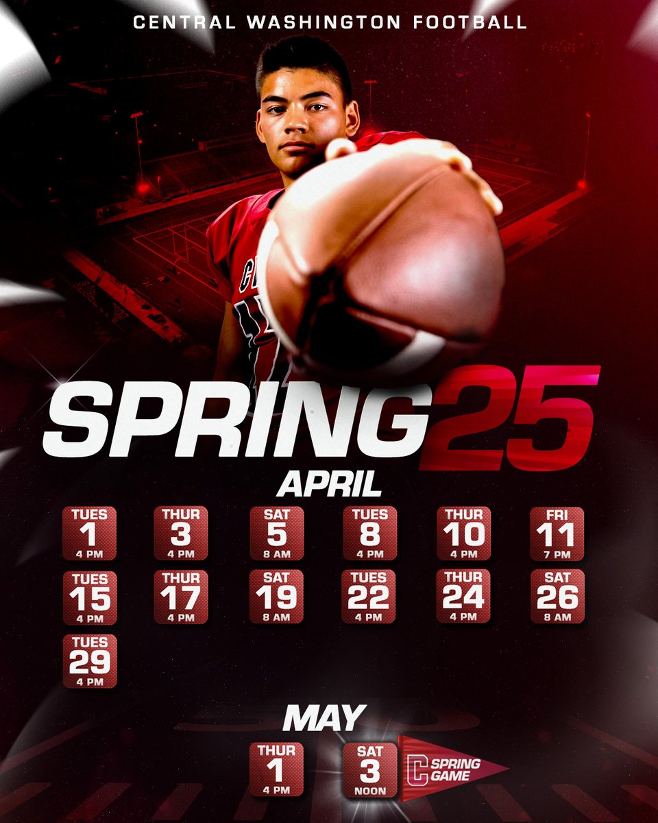 Chris Fisk (@coachfisk) on Twitter photo <a href="/CWUFB/">CWU Football</a> I can't wait to hit the field this spring and see our growth as a team. Go Cats! Please RSVP with <a href="/CoachRipken/">Ripken Braman</a> if you are attending any practices. Spring Game, 12pm, followed by the HOF induction ceremony. #CSH #ComeToTheBurg <a href="/CWUFB/">CWU Football</a> I can't wait to hit the field this spring and see our growth as a team. Go Cats! Please RSVP with <a href="/CoachRipken/">Ripken Braman</a> if you are attending any practices. Spring Game, 12pm, followed by the HOF induction ceremony. #CSH #ComeToTheBurg