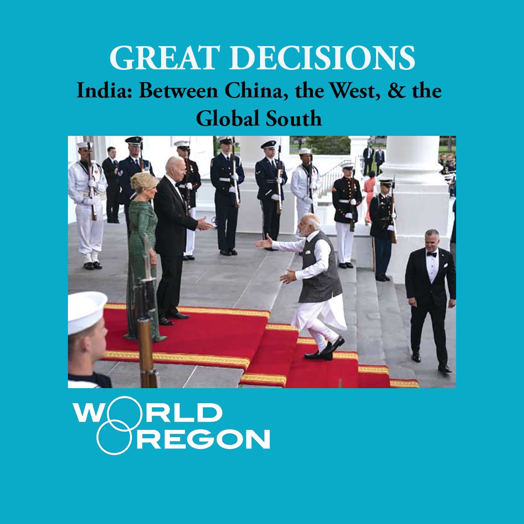 Join us Friday, March 14 at 12noon <a href="/Portland_State/">Portland State University</a> for the 2025 Great Decisions series with <a href="/fpa1918/">Foreign Policy Association</a>. This week is “India: Between China, the West, and the Global South” with Prakash Gupta, Consul General of India, Seattle.

Tickets: worldoregon.app.neoncrm.com/np/clients/wor…