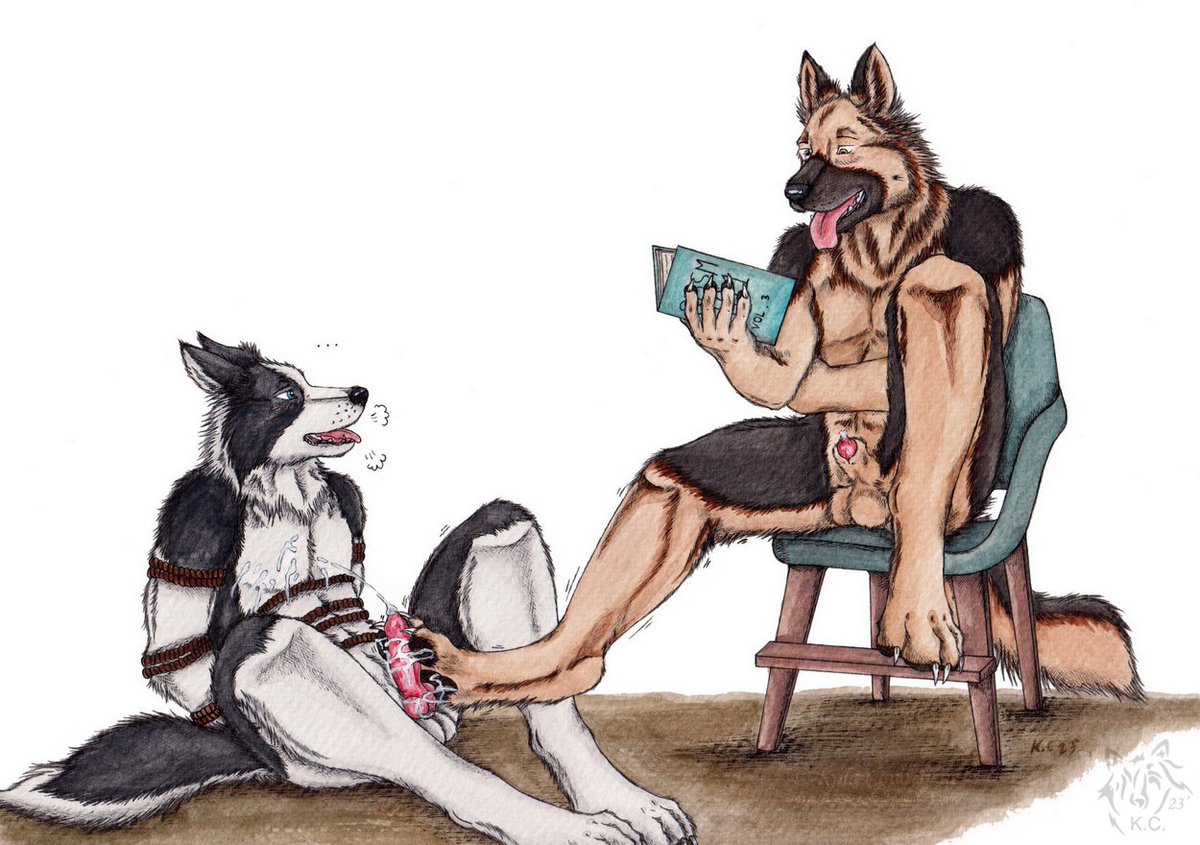 So, that's how you do it with your 🐾🦶. Is it still feet job or paw job? No.. it's paw feet job. 😊

The Collie : 🪢🥵💄💦

furaffinity.net/view/54336414/