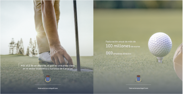 El golf, pieza clave en el sector económico y turístico de Canarias
Con una facturación anual de más de 100 millones de euros, el golf genera 869 empleos directos y atrae a nuestras Islas a más de 200.000 turistas
Datos Impacto Económico del Golf en España
bit.ly/3QNwkpK