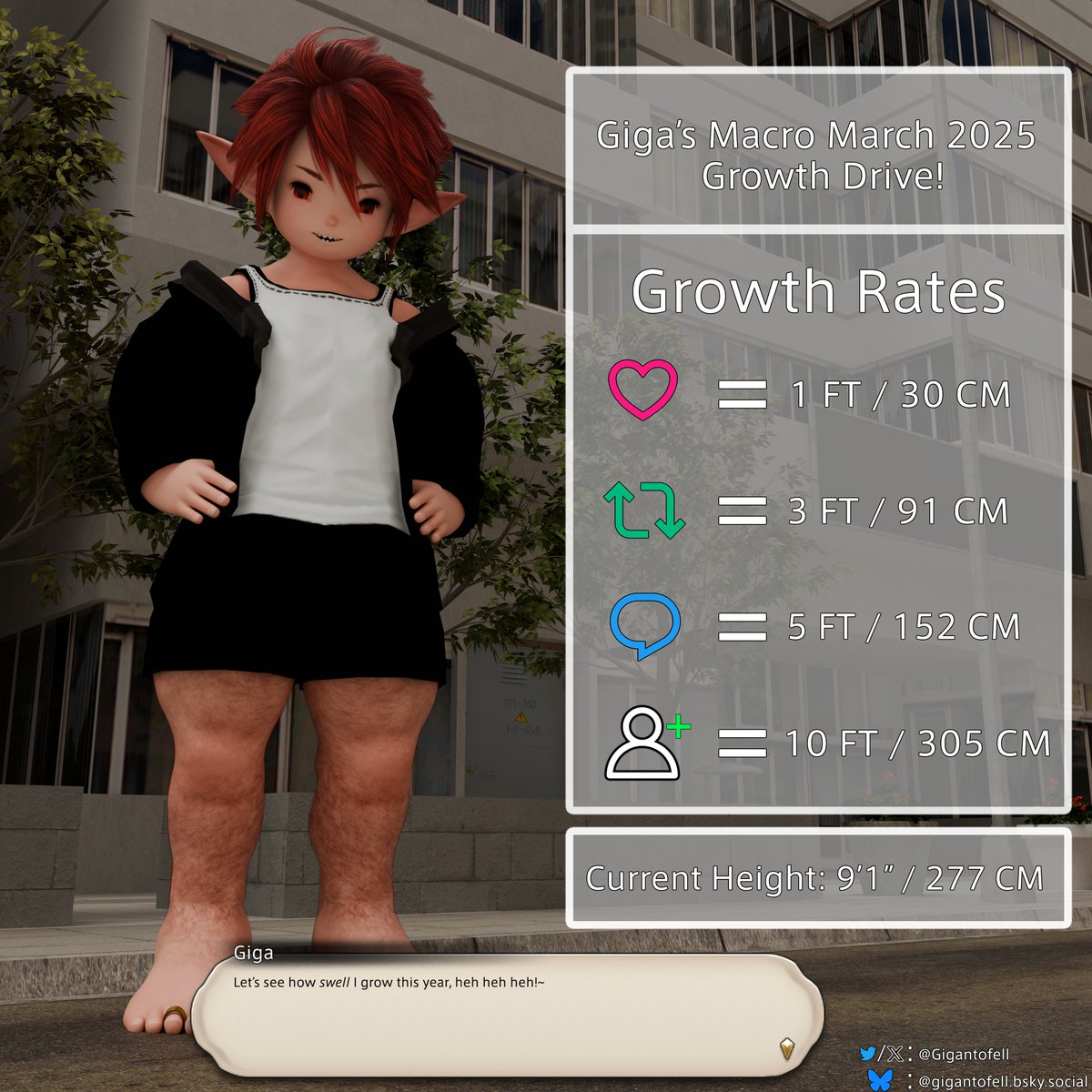 Throughout the rest of March, I'll be doing a growth drive! I'm excited to see how well things *grow* from here~ 🤭