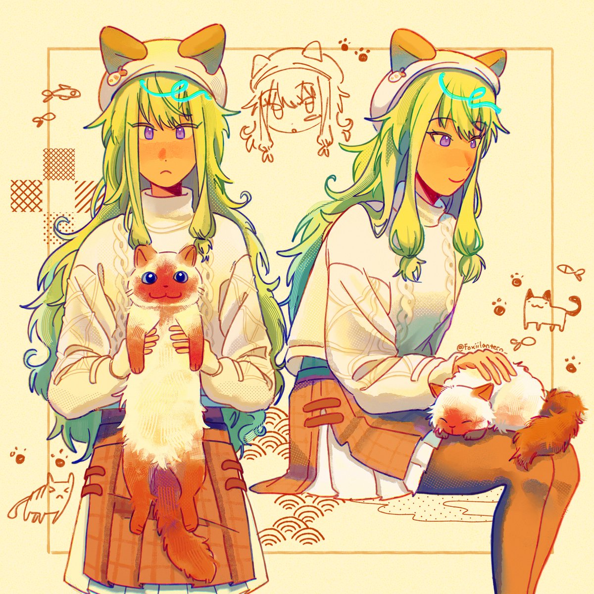 Foxiilantern_'s tweet image. Kittyyyyyyyy
#prsk_FA