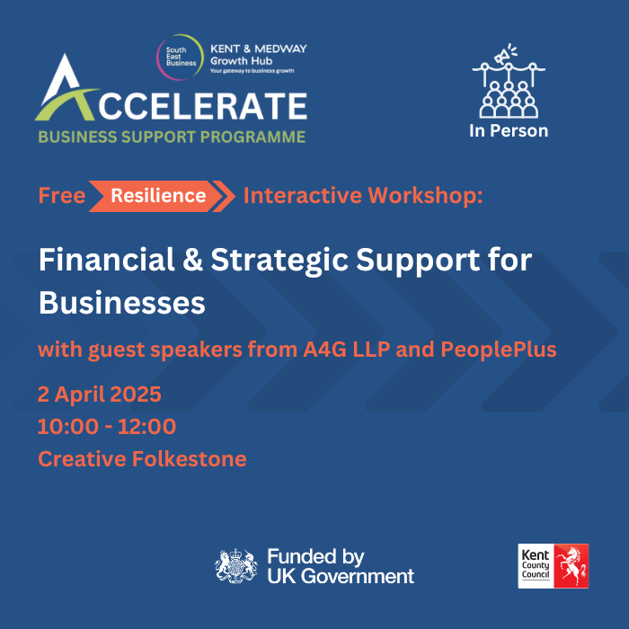 WestKentBusiness (@wkentbusiness) on Twitter photo How has the recent UK Budget impacted your business growth and hiring plans?
Join us in Folkestone for a FREE business resilience event featuring finance and HR experts from <a href="/A4G_LLP/">A4G Chartered Accountants</a> and <a href="/peopleplusuk/">PeoplePlus</a>,a panel discussion, and exclusive mentoring. BOOK NOW: zurl.co/HxPxX How has the recent UK Budget impacted your business growth and hiring plans?
Join us in Folkestone for a FREE business resilience event featuring finance and HR experts from <a href="/A4G_LLP/">A4G Chartered Accountants</a> and <a href="/peopleplusuk/">PeoplePlus</a>,a panel discussion, and exclusive mentoring. BOOK NOW: zurl.co/HxPxX