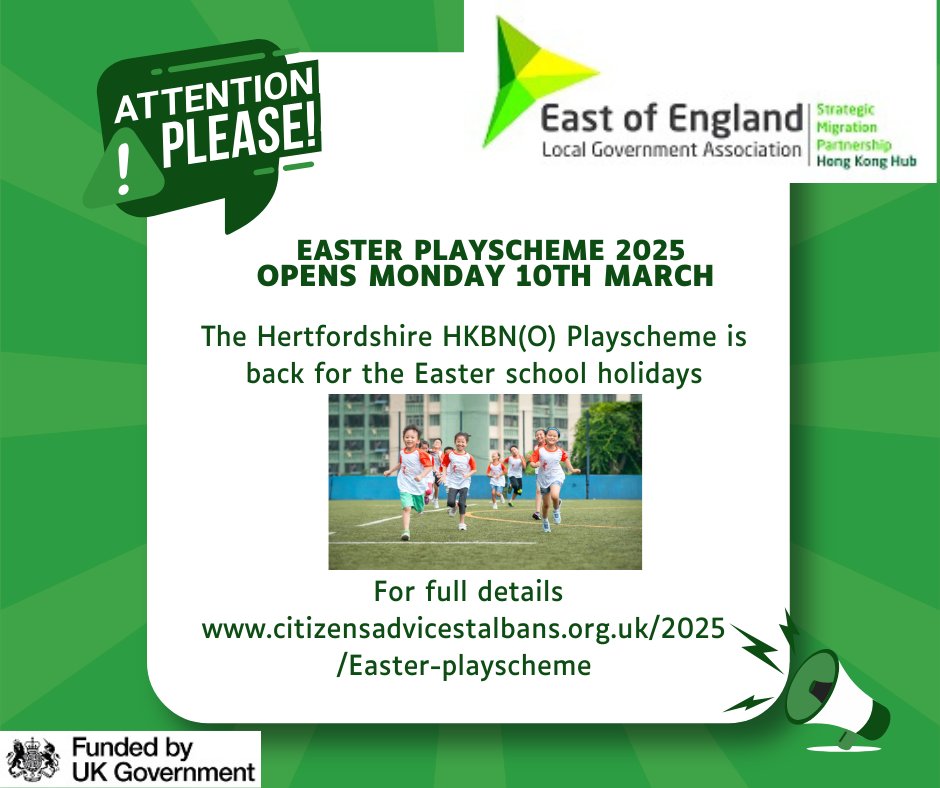 HKBN(O) Easter Playscheme NOW OPEN for applications Full details citizensadvicestalbans.org.uk/2025-easter-pl… <a href="/JFK_Hemel/">John F Kennedy Catholic School</a>  <a href="/ChauldenJuniors/">Chaulden Juniors</a>  <a href="/AdeyfieldSchool/">The Adeyfield Academy</a>  <a href="/HemelHSchool/">HHS</a> <a href="/DacorumCAB/">Dacorum CAB</a>