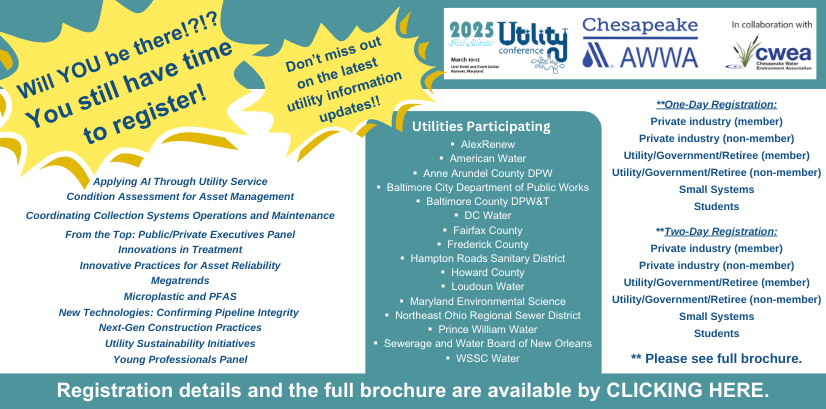 ChesapeakeWEA (@chesapeakewea) on Twitter photo You can register on-site although if you can register before you go to avoid the registration lines, do it NOW!
Click Here:  ow.ly/sZKj50VePbU You can register on-site although if you can register before you go to avoid the registration lines, do it NOW!
Click Here:  ow.ly/sZKj50VePbU