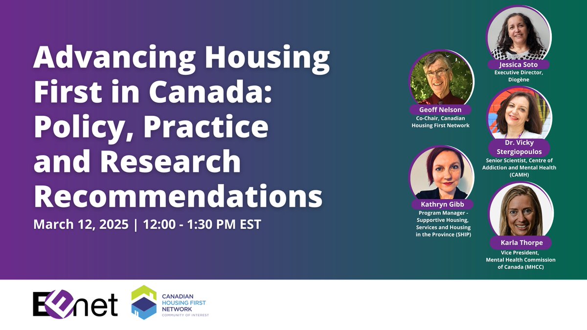 EENet (@eenet_news) on Twitter photo Don't miss this webinar diving into key insights from the
<a href="/MHCC_/">Mental Health Commission of Canada</a>'s Housing First - What’s Next? workshop!
🔹Expert panel discussions
🔹Policy, practice & research recommendations
🔹Successes, challenges & opportunities
Register today: ow.ly/2a7350VeMCe
#HousingFirst Don't miss this webinar diving into key insights from the
<a href="/MHCC_/">Mental Health Commission of Canada</a>'s Housing First - What’s Next? workshop!
🔹Expert panel discussions
🔹Policy, practice & research recommendations
🔹Successes, challenges & opportunities
Register today: ow.ly/2a7350VeMCe
#HousingFirst