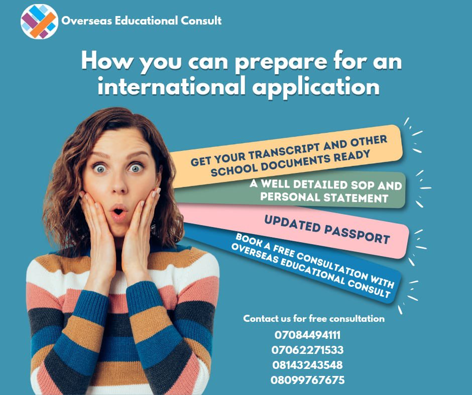 Edu_consult01's tweet image. 📌 How you can prepare for an international application 

📞 Lagos: 07084494111, 07062271533, 08099767675
Abuja: 08143243548.

📍No 39 Adebayo Mokuolu Street, Anthony Village, Lagos

#internationalschoolapplication #overseaseducationalconsultservices #ourservice