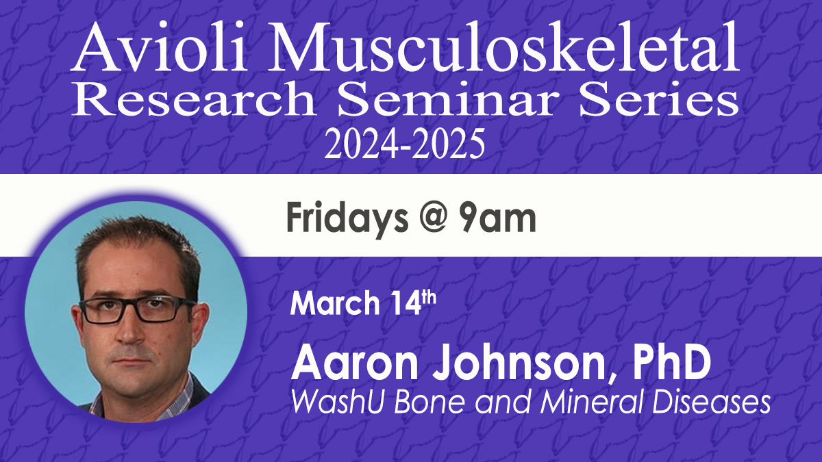 WashU MRC (@washu_mrc) on Twitter photo Looking forward to this Friday's Avioli Musculoskeletal Research Seminar:
"You talking to me!?! Long-range signaling in musculoskeletal disease"
Info: bit.ly/3ejT7tz
@WashU_BMD,@WUSTLdbbs,<a href="/washu_ortho_res/">WashU Ortho Research</a>,<a href="/WashUBME/">WashU Biomedical Engineering</a>,<a href="/dveislab/">@dveislab</a> Looking forward to this Friday's Avioli Musculoskeletal Research Seminar:
"You talking to me!?! Long-range signaling in musculoskeletal disease"
Info: bit.ly/3ejT7tz
@WashU_BMD,@WUSTLdbbs,<a href="/washu_ortho_res/">WashU Ortho Research</a>,<a href="/WashUBME/">WashU Biomedical Engineering</a>,<a href="/dveislab/">@dveislab</a>