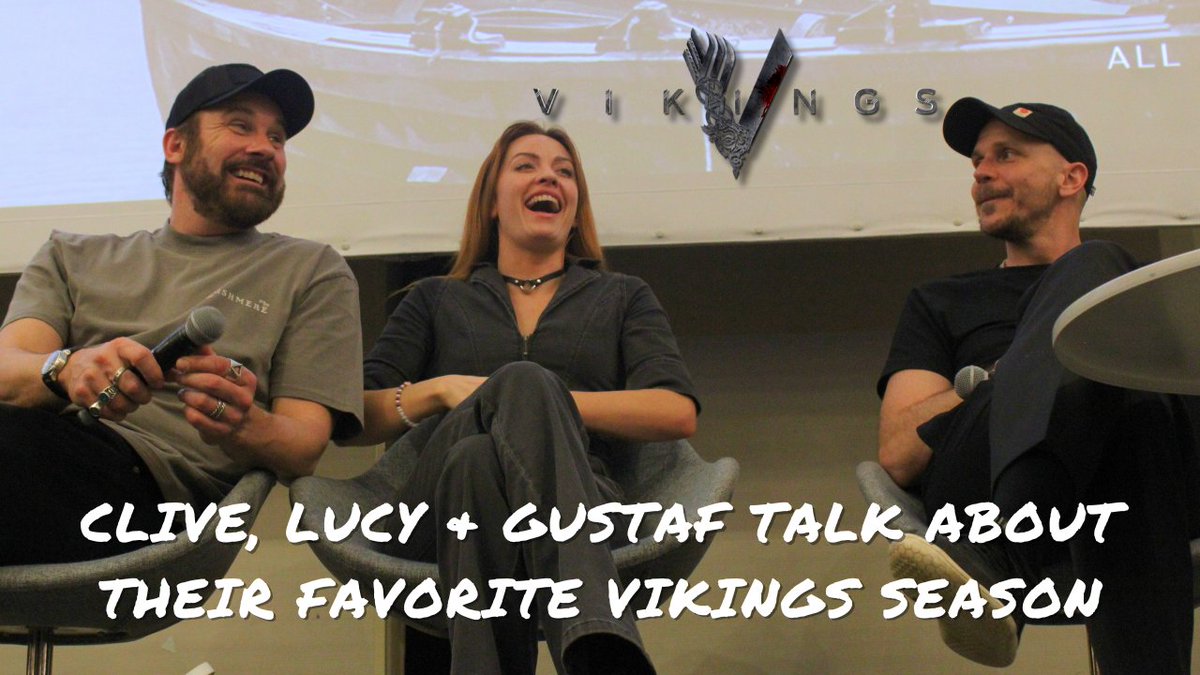 FrConventions's tweet photo. À l’occasion de la #FKTP3 de @Union_Conv, Gustaf Skarsgård, Lucy Martin &amp; Clive Standen ont pu échanger sur leur saison favorite de la série #Vikings ⚔️👇
https://t.co/srshIuM7IV https://t.co/dX5tUmBNQW