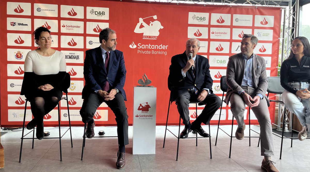 Presentando en <a href="/rfegolf/">rfegolf</a> el Santander Golf Tour 2025 gracias a <a href="/bancosantander/">Santander</a> @Santanderseguros <a href="/carmignac/">Carmignac</a> <a href="/DeporteBusiness/">Deporte & Business</a> <a href="/LETgolf/">Ladies European Tour</a>  <a href="/grupolanavarra/">GLN Wines & Spirits</a> <a href="/EstrellaDammEs/">Estrella Damm Es</a> <a href="/toashoes/">Toa Shoes</a> <a href="/SantanderGolf/">Santander Golf Tour</a> este año en favor de la <a href="/fundacionprodis/">Fundacion Prodis</a>