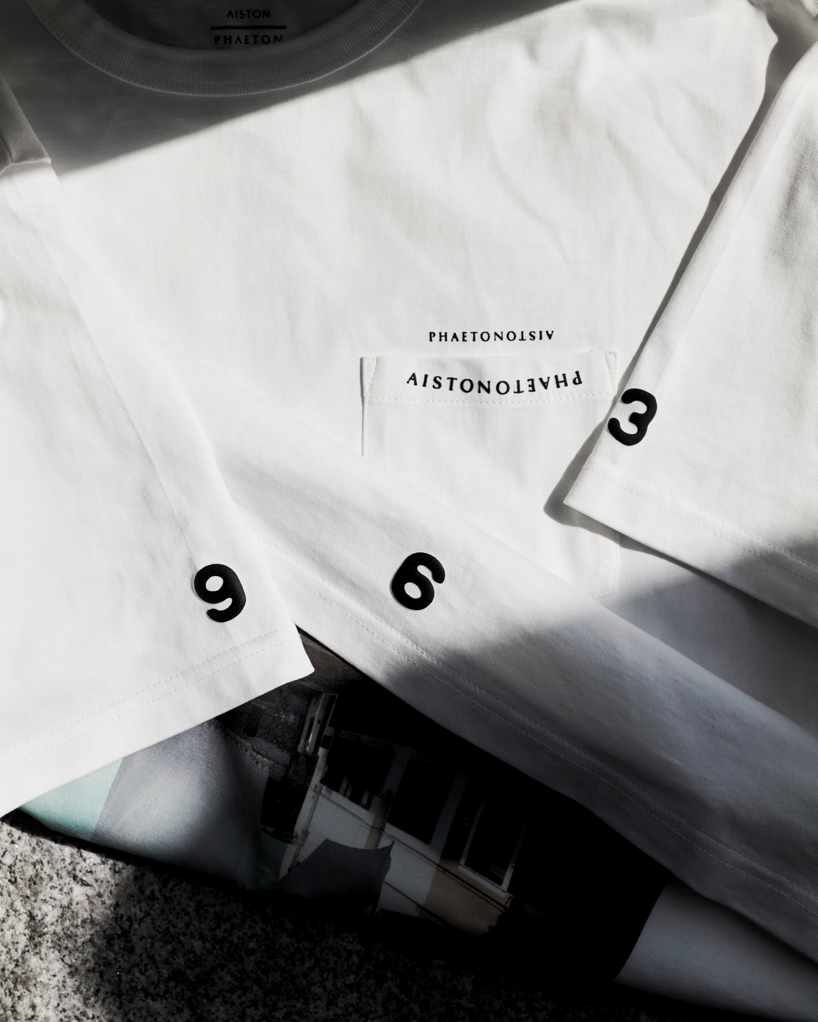 ファッション AISTON x PHAETON PHOTO T-SHIRT 白 岡田准一