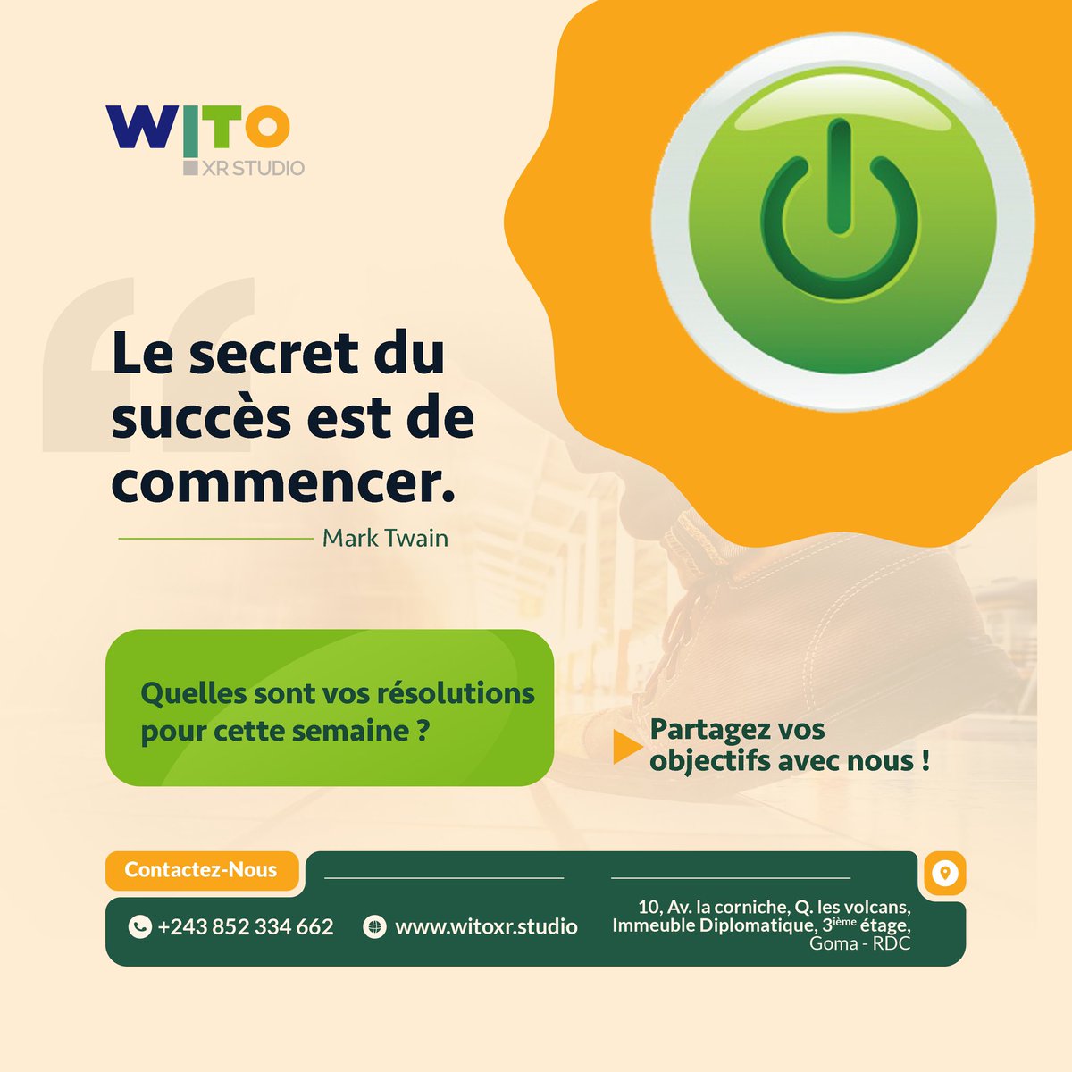 WitoXrstudio's tweet image. Wito XR studio vous souhaite un Bon lundi! 

Visitez notre site web witoxr.studio

#lundimotivation  #RDC #réalitévirtuelle #InnovationTechnologique #witoxrstudio #developementweb #ImmersionTotale #creation