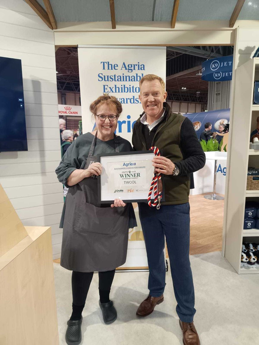 DriveStudio's tweet image. Fantastic news: @twool winning the @Crufts 2025 #Sustainable Exhibitor award. Congratulations! Incredibly well deserved recognition for all hard work behind the scenes in creating this sustainable and environmental-friendly wooly product!  🐕🏆