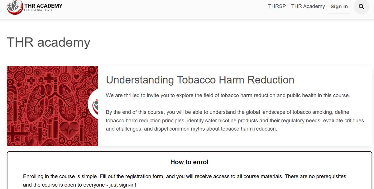 🚨🆕Building on the success of the #Tobacco #HarmReduction Scholarship Programme, K•A•C has launched a free online course called "Understanding  #TobaccoHarmReduction" aimed at anyone with a desire to reduce #smoking &amp; tobacco-related harm.

More here: thr.academy/academy/