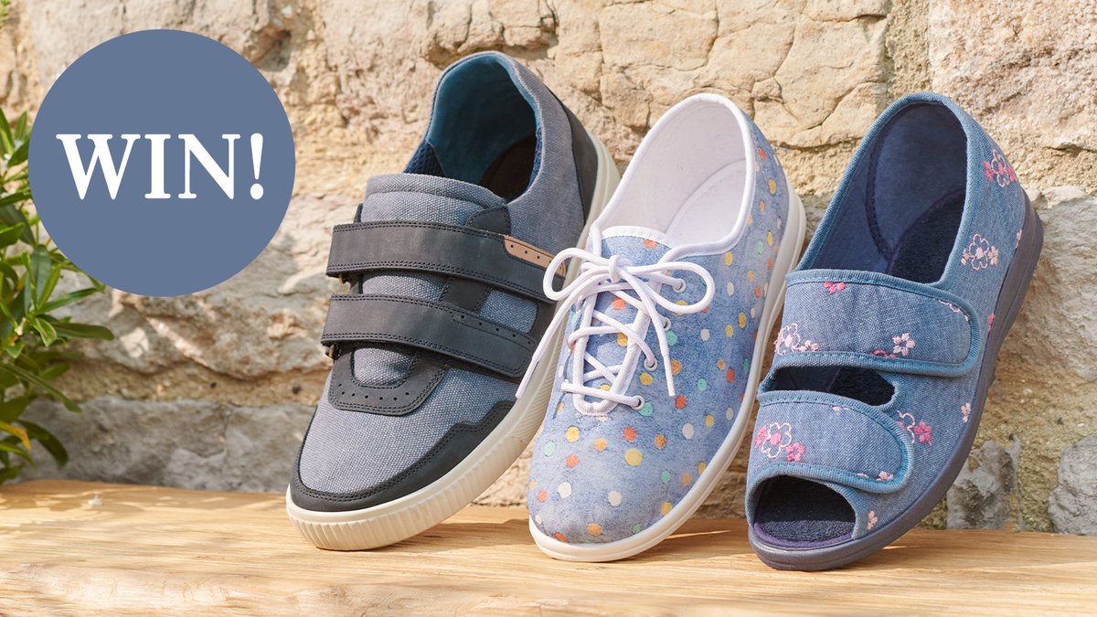 We’re giving one lucky person the chance to win a pair of our extra wide fitting footwear of their choice, worth up to £170. Make a statement this spring with our bright and bold new season collection. Terms apply*.
Enter our competition today: l8r.it/mAY2