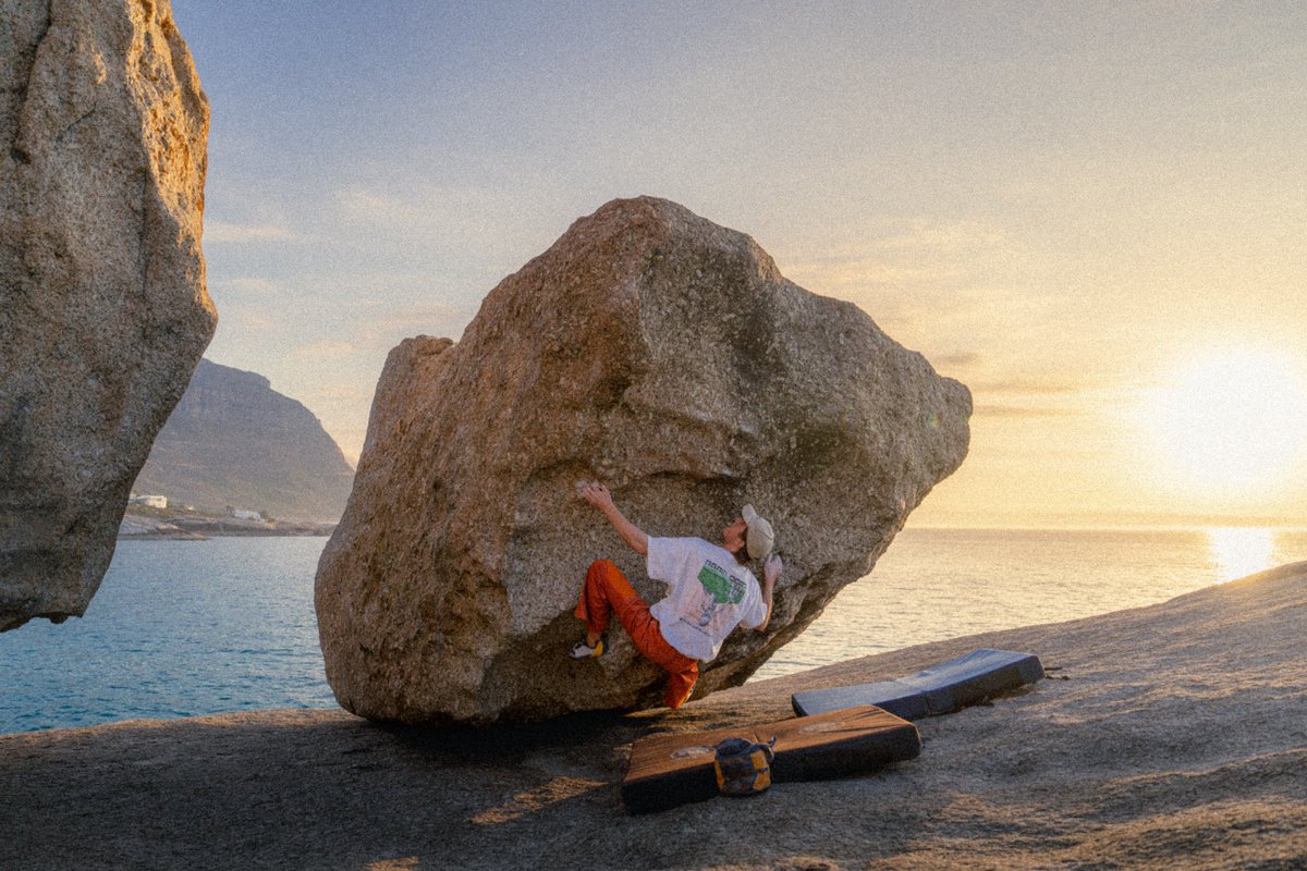 Playing on the boulders by the sea 💫