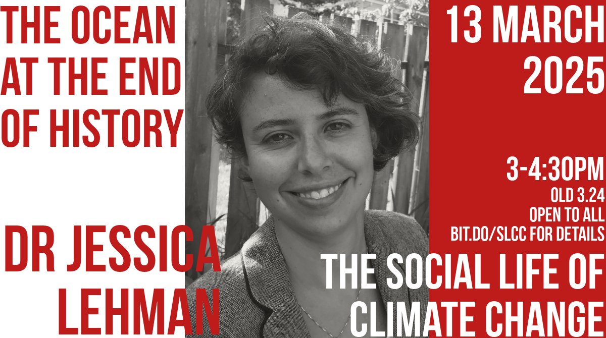 LSE Geography & Environment (@lsegeography) on Twitter photo 🔜 This week we welcome <a href="/jessi_lehman/">Jessi Lehman</a> (<a href="/GeogDurham/">Geography at Durham</a>) to the Social Life of Climate Change Seminar Series. <a href="/slcc_lse/">Social Life of Climate Change</a>
This seminar is open to all. If you would like access to any of the upcoming seminars please email geog.research@lse.ac.uk.
🔴 zurl.co/aB5C0 🔜 This week we welcome <a href="/jessi_lehman/">Jessi Lehman</a> (<a href="/GeogDurham/">Geography at Durham</a>) to the Social Life of Climate Change Seminar Series. <a href="/slcc_lse/">Social Life of Climate Change</a>
This seminar is open to all. If you would like access to any of the upcoming seminars please email geog.research@lse.ac.uk.
🔴 zurl.co/aB5C0