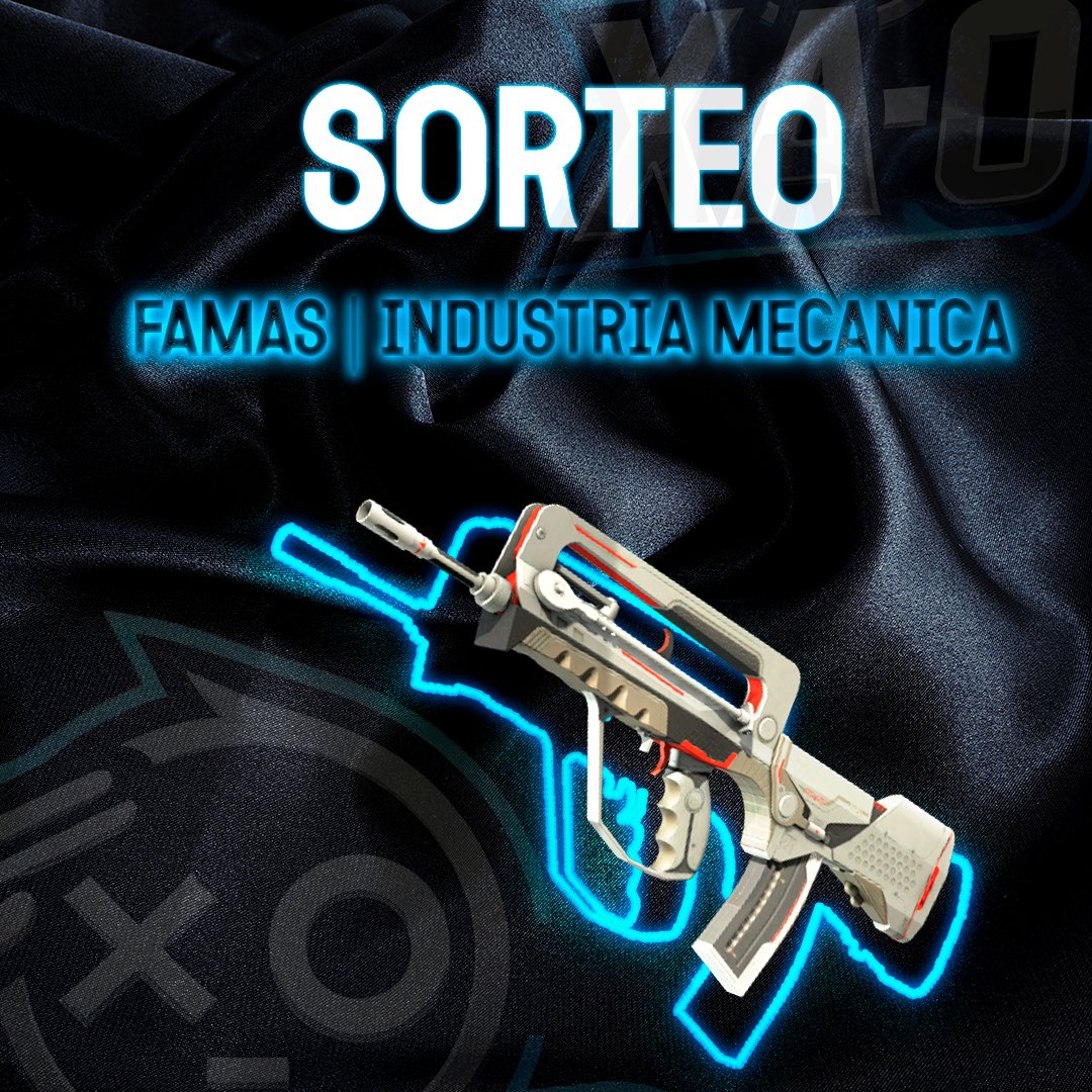 🎉 ¡SORTEO de una FAMAS | Industria Mecánica! 🎉
🔹 Sigue a <a href="/XaoXaoCS2/">XaoXao</a>
🔹 Da LIKE y RETUIT a este post
🔹 Menciona a tus amigos (¡más menciones = más chances!)

📅 El ganador se elige el 31 de marzo. ¡Mucha suerte! 🍀💥 #CS2  #Giveaways #CS2Giveaway