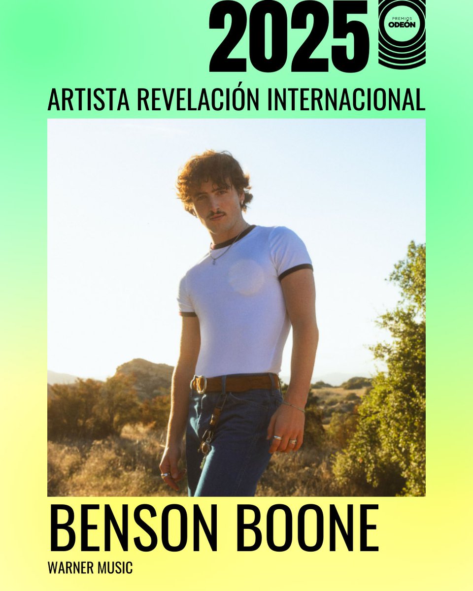 ¡Felicidades <a href="/bensonboone/">Benson</a> por recibir el Premio Odeón a Artista Revelación Internacional del Año !🏆

<a href="/WarnerMusicES/">Warner Music Spain</a> <a href="/AGEDI_es/">AGEDI</a>