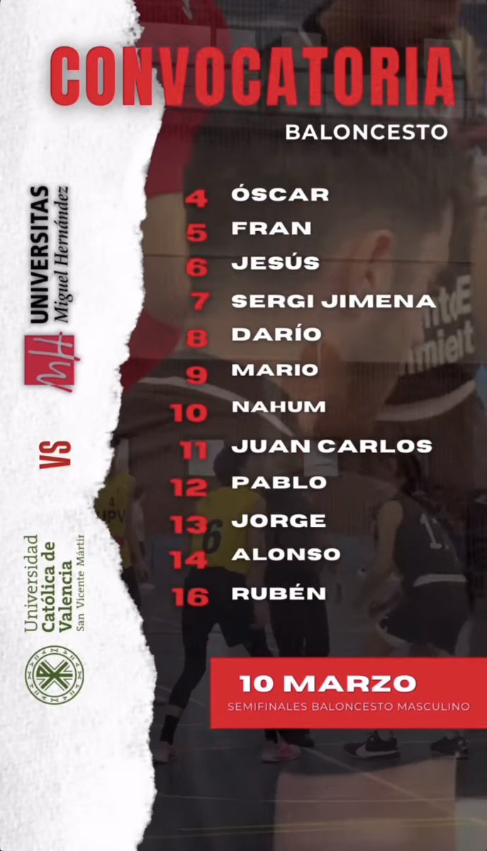 🏀 𝐁𝐀𝐋𝐎𝐍𝐂𝐄𝐒𝐓𝐎 MASCULINO⛹🏽

¡Inicio del partido!

Tenemos una alineación de lujo en las pistas de la UCV, arrancamos👇🏼👀