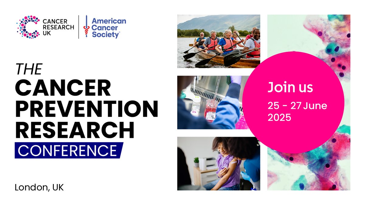 Science and Innovation at Cancer Research UK (@crukresearch) on Twitter photo 🚨 Abstract submissions for #PrevConf25 close this Sunday!
Don't miss your chance to:
✅ Present your research to a global audience
✅ Collaborate with leading experts
✅ Help shape the future of cancer prevention
🔗 Submit now: bit.ly/4h8H64z
<a href="/theNCI/">National Cancer Institute</a> | 🚨 Abstract submissions for #PrevConf25 close this Sunday!
Don't miss your chance to:
✅ Present your research to a global audience
✅ Collaborate with leading experts
✅ Help shape the future of cancer prevention
🔗 Submit now: bit.ly/4h8H64z
<a href="/theNCI/">National Cancer Institute</a> |