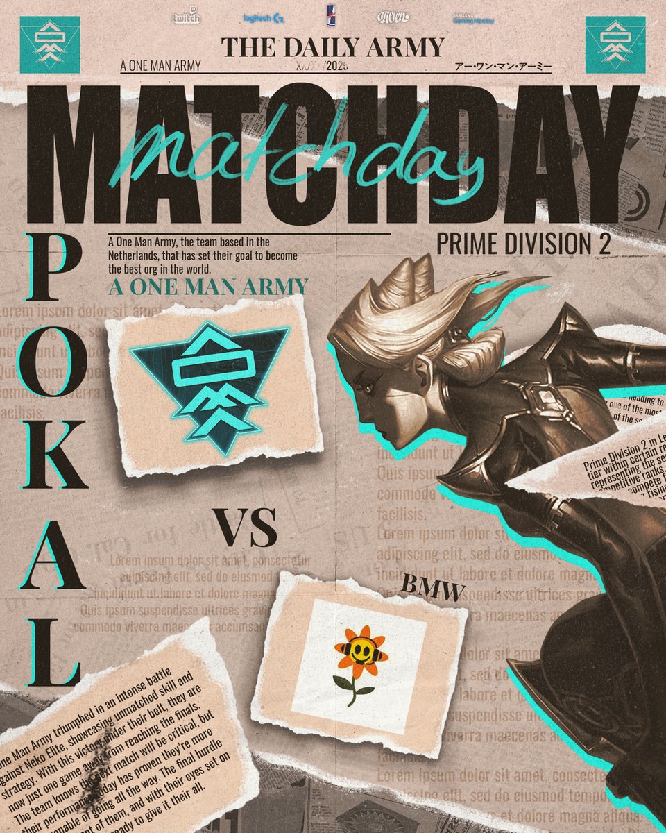 Blades sharp, tactics sharper. Time to dissect the competition.

🆚Team Blumenwiese
⏰20:00

#SecondToNone #LeagueOfLegends #Div2