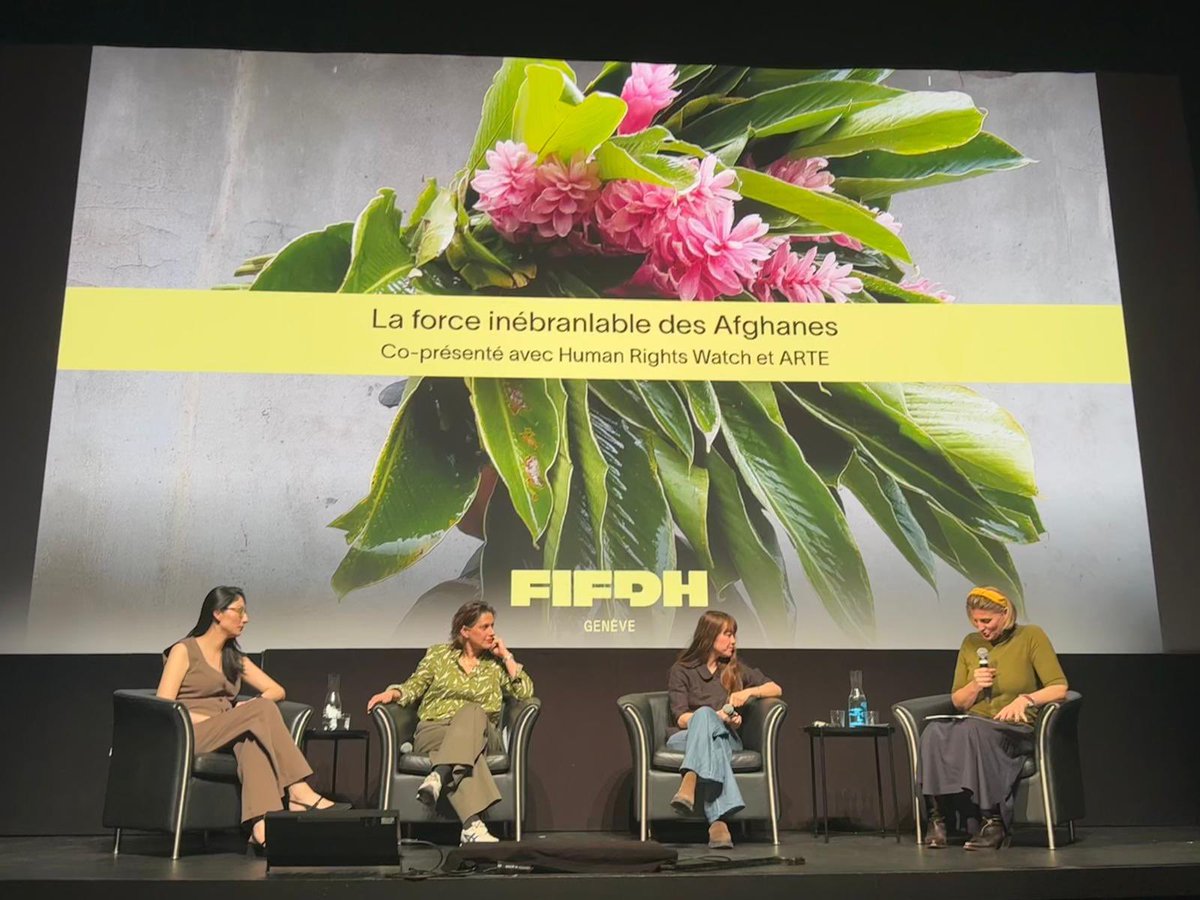 On this #IWD, I had the pleasure of attending a powerful screening of the documentary "Writing Hawa”, focusing on girls' education in Afghanistan. And sharing a panel with the film director, our very own <a href="/najiba_noori/">Najiba Noori</a>. 
 Women of Afg are beacons of hope; let’s stand with them. ❤️