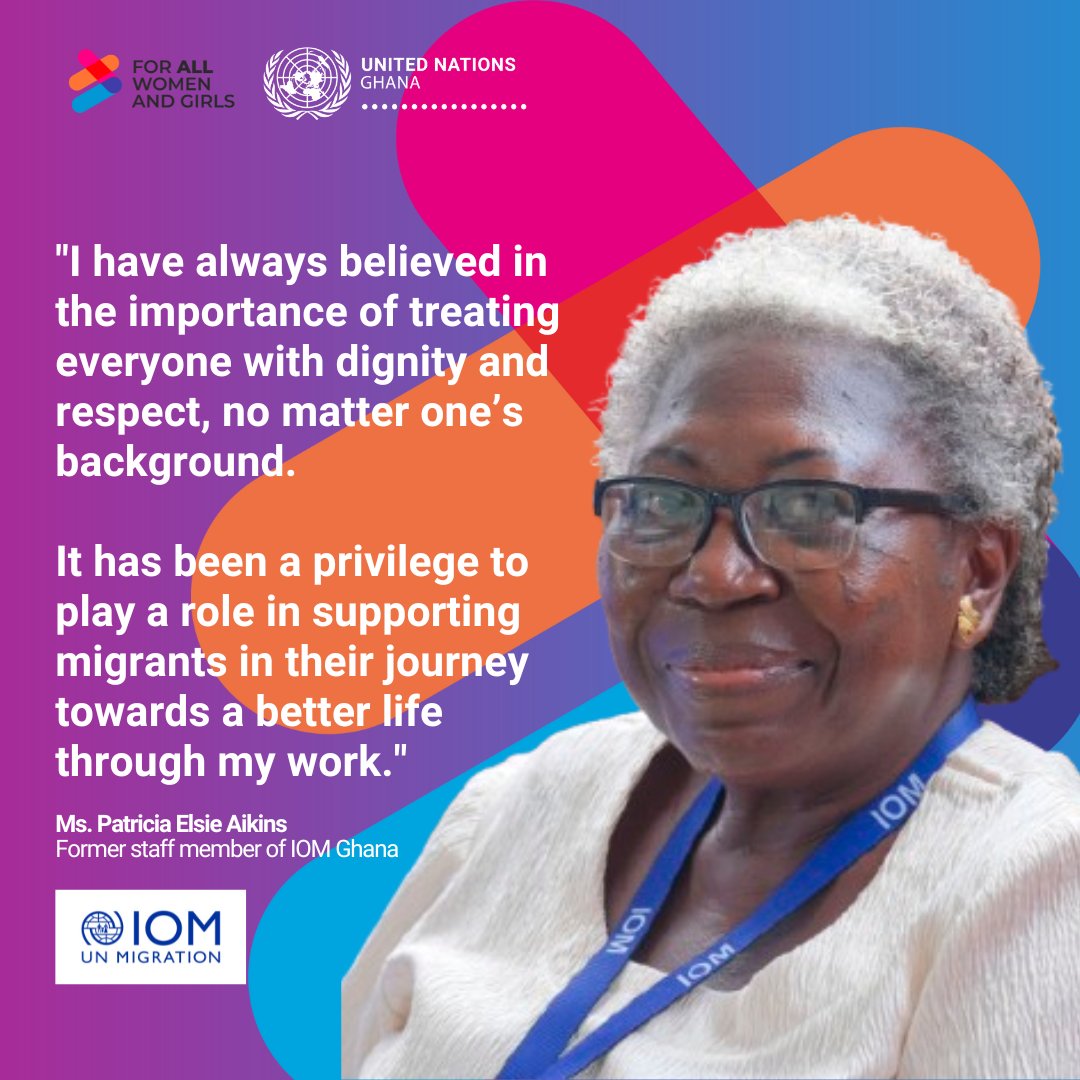 "A Journey of Service: Reflections of a Retiree from IOM after 24 Years"

Here is an inspiring story of one of many women who have served communities through the #UNinGhana
#ForAllWomenAndGirls #IWD2025 
▶️ghana.un.org/en/290555-jour…